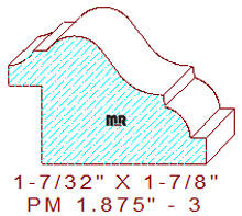 Panel Moulding 1-7/8" - 3 Panel Moulding 1-7/8" - 3