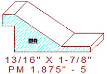 Panel Moulding 1-7/8" - 5 Panel Moulding 1-7/8" - 5