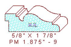 Panel Moulding 1-7/8" - 9 Panel Moulding 1-7/8" - 9