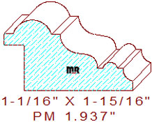 Panel Moulding 1-15/16" Panel Moulding 1-15/16"