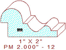 Panel Moulding 2" - 12 Panel Moulding 2" - 12