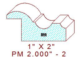 Panel Moulding 2" - 2 Panel Moulding 2" - 2