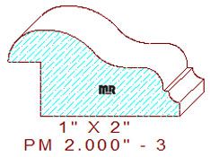 Panel Moulding 2" - 3 Panel Moulding 2" - 3