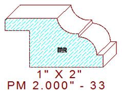 Panel Moulding 2" - 33