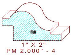 Panel Mould 2" - 4 Panel Mould 2" - 4