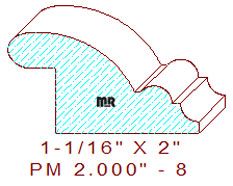 Panel Moulding 2" - 8 Panel Moulding 2" - 8