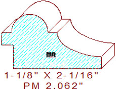 Panel Moulding 2-1/16" Panel Moulding 2-1/16"