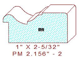 Panel Moulding 2-5/32" - 2 Panel Moulding 2-5/32" - 2