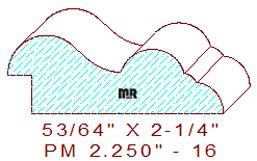 Panel Mould 2-1/4" - 16 