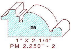 Panel Mould 2-1/4" - 2 Panel Mould 2-1/4" - 2