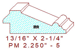 Panel Mould 2-1/4" - 5 Panel Mould 2-1/4" - 5