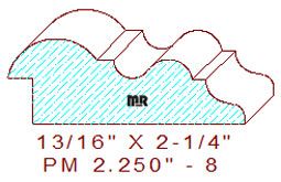 Panel Mould 2-1/4" - 8