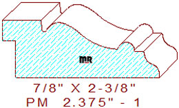 Panel Moulding 2-3/8" - 1 Panel Moulding 2-3/8" - 1