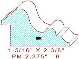 Panel Moulding 2-3/8" - 6 Panel Moulding 2-3/8" - 6