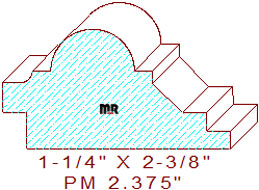 Panel Moulding 2-3/8" Panel Moulding 2-3/8"
