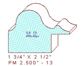 Panel Mould 2-1/2" - 13 Panel Mould 2-1/2" - 13