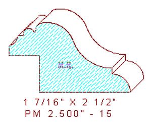 Panel Mould 2-1/2" - 15 Panel Mould 2-1/2" - 15