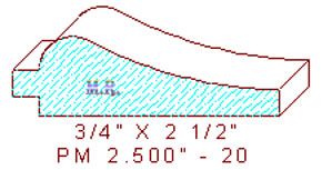 Panel Mould 2-1/2" - 20