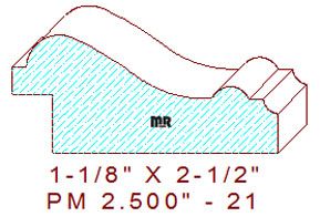 Panel Mould 2-1/2" - 21