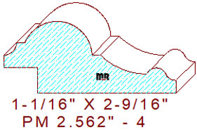 Panel Moulding 2-9/16" - 4