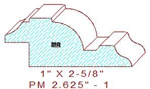 Panel Moulding 2-5/8" - 1 Panel Moulding 2-5/8" - 1