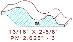 Panel Moulding 2-5/8" - 3 