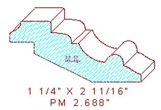 Panel Mould 2-11/16"