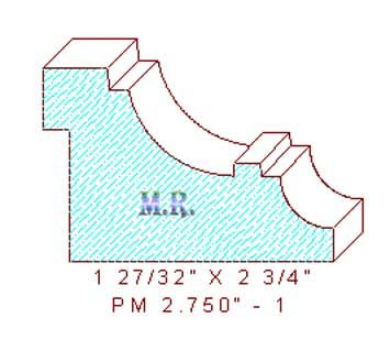 Panel Moulding 2-3/4" - 1 Panel Moulding 2-3/4" - 1