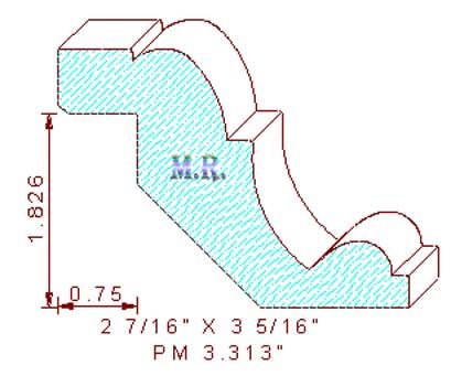 Panel Moulding 3-5/16"