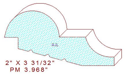 Panel Moulding 3-31/32" Panel Moulding 3-31/32"