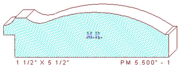 Panel Moulding 5-1/2" - 1 Panel Moulding 5-1/2" - 1