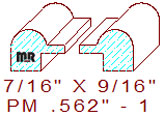 Panel Mould 9/16" - 1 Panel Mould 9/16" - 1