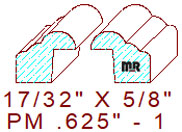 Panel Mould 5/8" - 1 Panel Mould 5/8" - 1