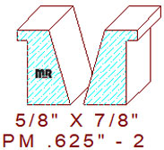 Panel Mould 5/8" - 2 Panel Mould 5/8" - 2