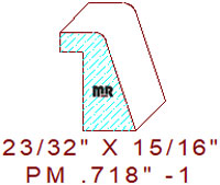 Panel Mould 23/32" - 1
