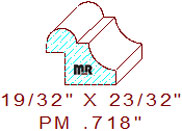 Panel Mould 23/32"