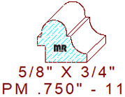 Panel Mould 3/4" - 11 Panel Mould 3/4" - 11
