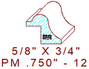 Panel Mould 3/4" - 12 Panel Mould 3/4" - 12