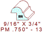 Panel Mould 3/4" - 13