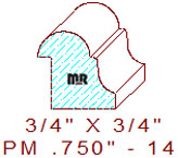 Panel Mould 3/4" - 14 Panel Mould 3/4" - 14