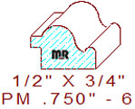 Panel Mould 3/4" - 6