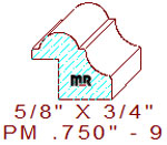 Panel Mould 3/4" - 9 Panel Mould 3/4" - 9