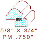 Panel Mould 3/4"