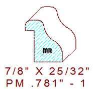 Panel Mould 25/32" - 1 Panel Mould 25/32" - 1