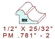 Panel Mould 25/32" - 2 Panel Mould 25/32" - 2