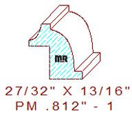 Panel Mould 13/16" - 1 Panel Mould 13/16" - 1