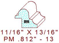 Panel Mould 13/16" - 13 Panel Mould 13/16" - 13