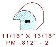 Panel Mould 13/16" - 2 Panel Mould 13/16" - 2