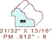 Panel Mould 13/16" - 8