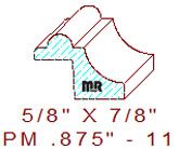 Panel Mould 7/8" - 11